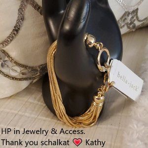 Bella jack bracelet gold NWT